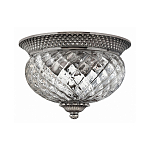 Потолочный светильник с чашеобразным плафоном из толстого волнообразного стекла и широким узорчатым основанием Hinkley варинант исполнения - 5 | Loft Concept в Липецке