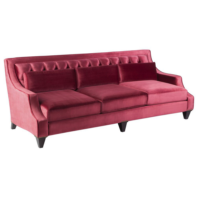 Диван Tufted pearl Розовый (Rose) Коричневый Диван Tufted pearl Розовый (Rose) Коричневый в Липецке | Loft Concept