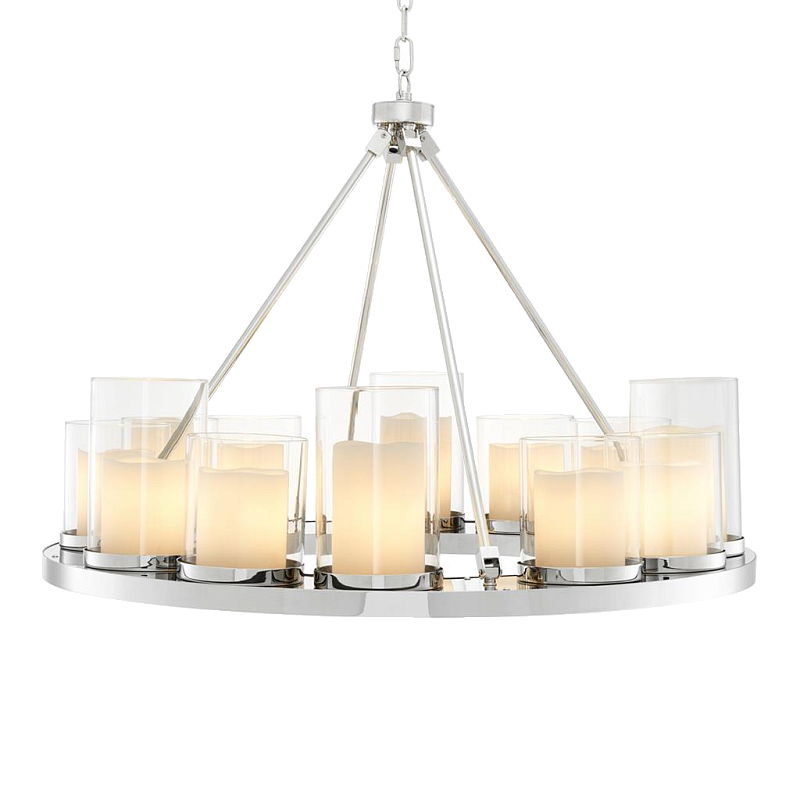 Люстра Chandelier Summit Сircle Нержавеющая сталь Прозрачный (Transparent) Белый Люстра Chandelier Summit Сircle Нержавеющая сталь Прозрачный (Transparent) Белый в Липецке | Loft Concept