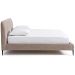 Кровать с обивкой велюр Hazel Velour Beige Bed варинант исполнения - 3 | Loft Concept в Липецке