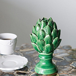 Статуэтка в виде артишока из зелёной керамики с глянцевыми лепестками Artichoke Decor  варинант исполнения - 2 | Loft Concept в Липецке
