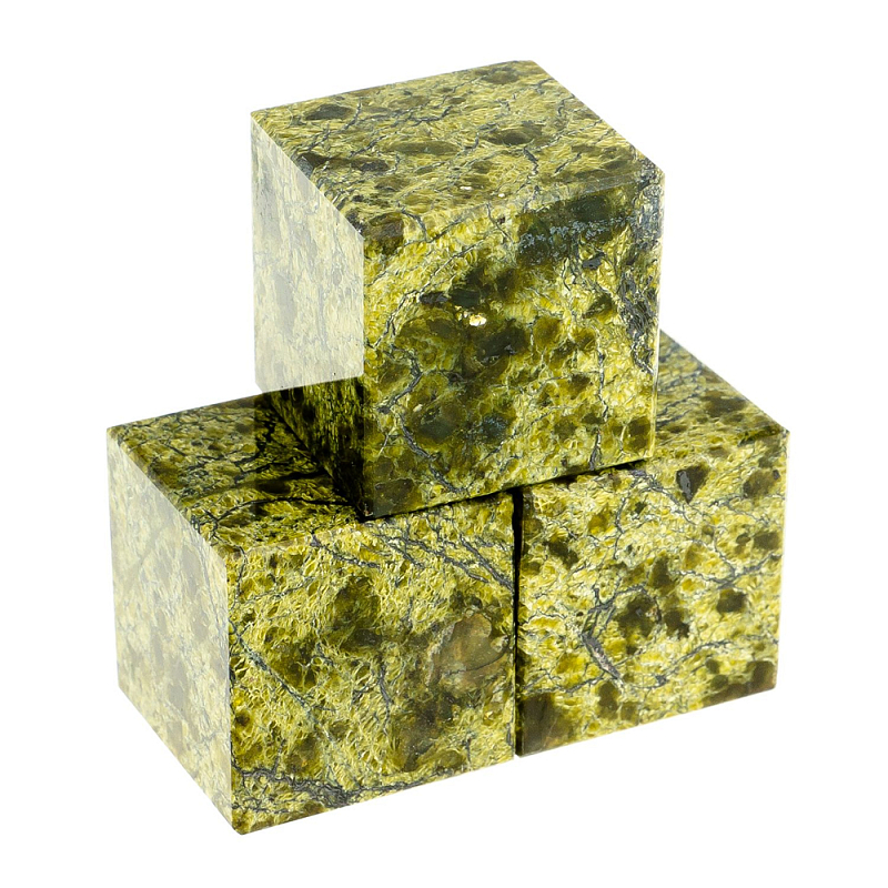 Камни для охлаждения виски из натурального камня змеевик Natural Stone Cube Зеленый Камни для охлаждения виски из натурального камня змеевик Natural Stone Cube Зеленый в Липецке | Loft Concept