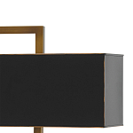 Настольная лампа прямоугольная с черным абажуром Strictness of Forms варинант исполнения - 1 | Loft Concept в Липецке