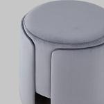 Пуф Alice Poof Grey Серый велюр варинант исполнения - 4 | Loft Concept в Липецке