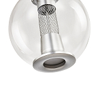 Подвесной светильник с плафоном в форме шара Inner Gleam Orb silver варинант исполнения - 6 | Loft Concept в Липецке
