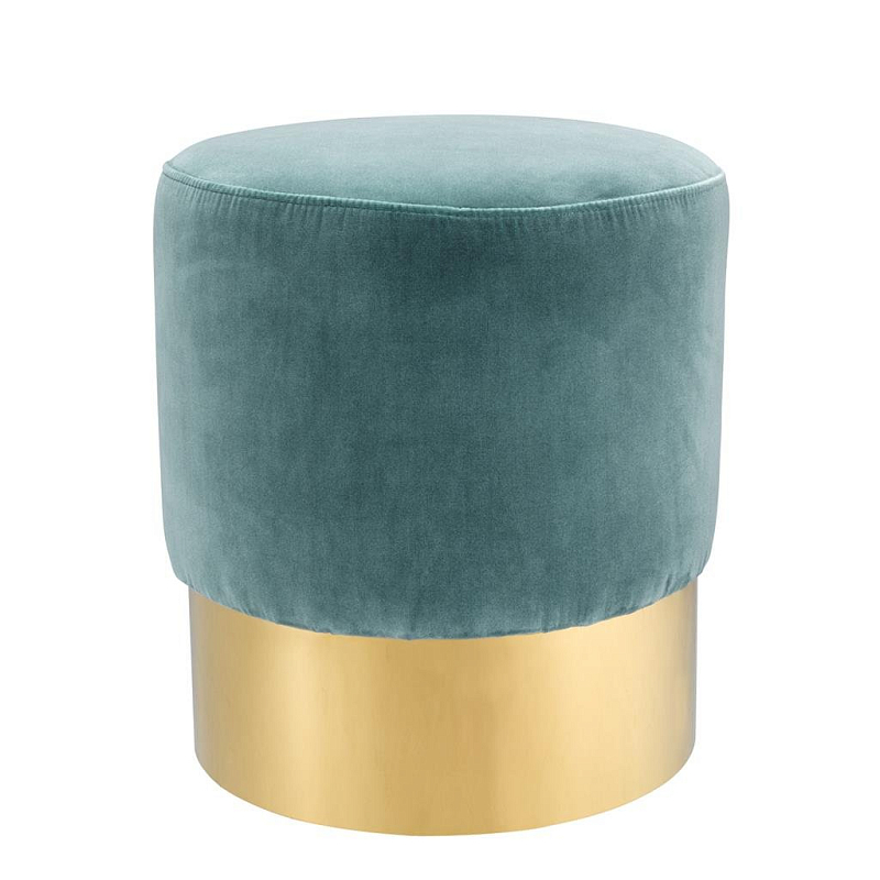 Пуф Stool Pall Mall Бирюзовый Золотой Пуф Stool Pall Mall Бирюзовый Золотой в Липецке | Loft Concept