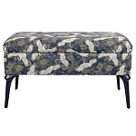 Банкетка с принтом из журавлей Crane варинант исполнения - 1 | Loft Concept в Липецке