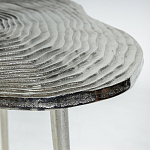 Металлический кофейный столик Puddle Silver варинант исполнения - 2 | Loft Concept в Липецке