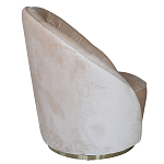 Кресло вращающееся велюровое кремовое Rotation варинант исполнения - 1 | Loft Concept в Липецке