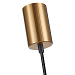 Подвесной светильник со стеклянным плафоном в форме бокала янтарного цвета Prestige варинант исполнения - 5 | Loft Concept в Липецке