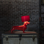 Настольная лампа COLLECTION OF DOGS с абажуром Такса варинант исполнения - 3 | Loft Concept в Липецке