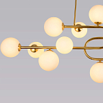 Люстра подвесная с белыми лампами в форме шара Flute варинант исполнения - 3 | Loft Concept в Липецке