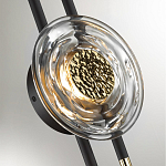 Бра с черным основанием и золотистым декором Bruno варинант исполнения - 2 | Loft Concept в Липецке