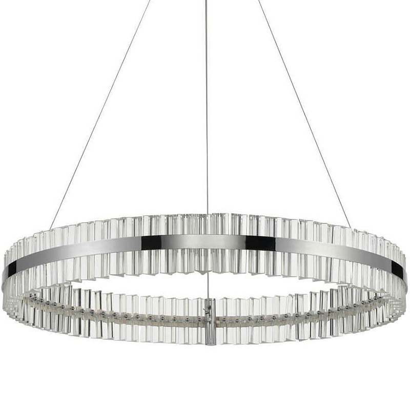 Люстра Belted Ring Хром Прозрачный Люстра Belted Ring Хром Прозрачный в Липецке | Loft Concept