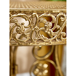 Столик приставной золотистый с орнаментом на столешнице Tanzania варинант исполнения - 7 | Loft Concept в Липецке