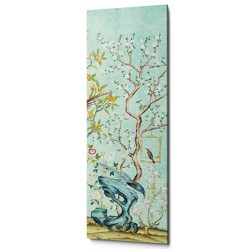 Постер Blue Chinoiserie 5 Голубой пастельный Постер Blue Chinoiserie 5 Голубой пастельный в Липецке | Loft Concept