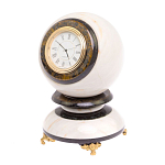 Часы настольные в виде шара из натурального камня Ball Stone Clock варинант исполнения - 10 | Loft Concept в Липецке