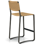 Дизайнерский стул с каркасом из металла с плетеными сиденьем и спинкой GREEN POINT Chair варинант исполнения - 15 | Loft Concept в Липецке