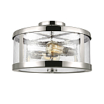 Потолочный светильник с цилиндрическим плафоном из прозрачного пузырькового стекла Feiss варинант исполнения - 1 | Loft Concept в Липецке