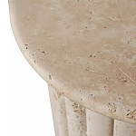 Дизайнерский журнальный стол круглый с фактурным основанием Kibul варинант исполнения - 2 | Loft Concept в Липецке