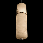 Подвесной светильник с цилиндрическим плафоном из белого алебастра Cryptocrystalline Stone варинант исполнения - 8 | Loft Concept в Липецке