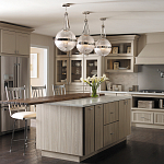 Подвесной светильник с рифленым стеклянным плафоном в форме шара Kichler варинант исполнения - 9 | Loft Concept в Липецке