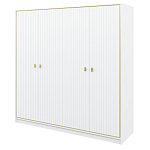 Шкаф белый четырёхдверный для одежды Antique Order варинант исполнения - 1 | Loft Concept в Липецке