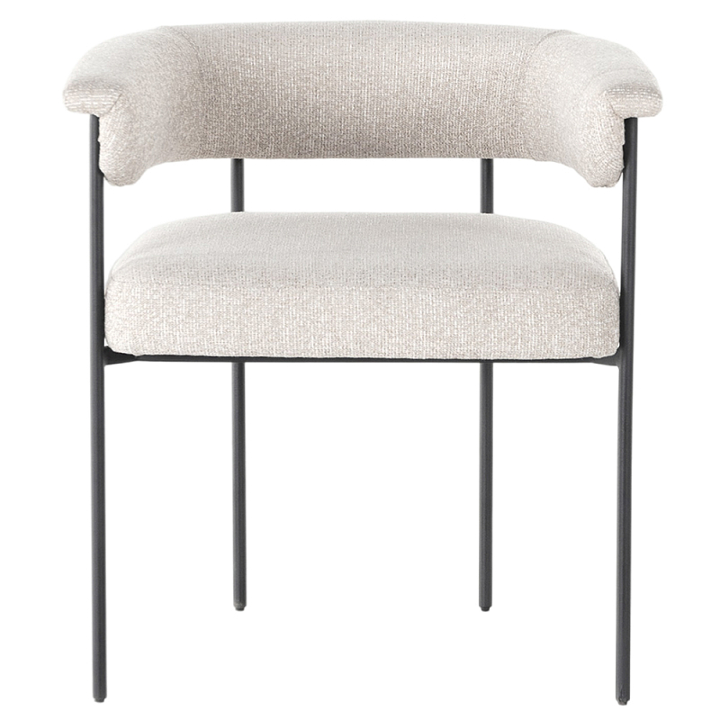 Стул мягкий в современном стиле Practical Modern Chair Черный Бежевый Стул мягкий в современном стиле Practical Modern Chair Черный Бежевый в Липецке | Loft Concept
