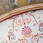 Трехместный диван из массива бука бежевый с растительным орнаментом Raffael Renaissance Beige Sofa варинант исполнения - 5 | Loft Concept в Липецке