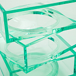 Стол журнальный в форме кубов Acrylic Furniture Lumina Mint Breeze варинант исполнения - 4 | Loft Concept в Липецке