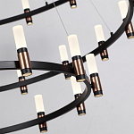 Люстра подвесная с тремя круглыми ярусами и цилиндрическими плафонами Arnaut Light варинант исполнения - 5 | Loft Concept в Липецке