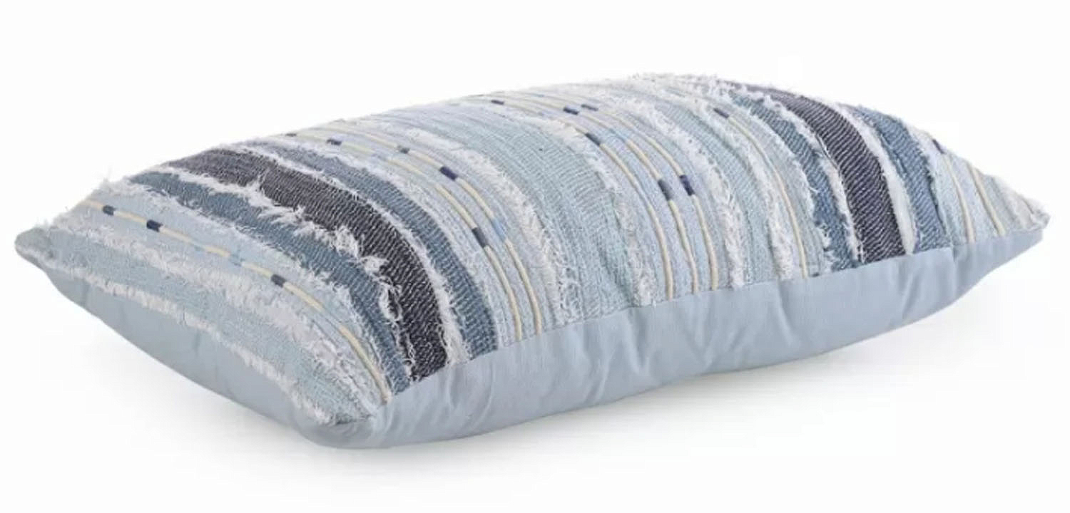 Подушка Blue Ikat stripes Подушка Blue Ikat stripes - Loft-Concept в Липецке