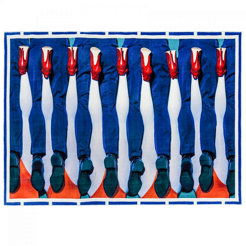 Ковер Seletti Rectangular Rug Legs Мульти Ковер Seletti Rectangular Rug Legs Мульти в Липецке | Loft Concept