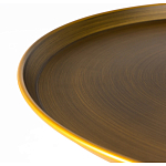 Столик журнальный металлический в форме перевернутого бокала Golden Glass варинант исполнения - 1 | Loft Concept в Липецке