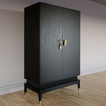 Платяной шкаф Elsa Dreams Black с 2-мя фасадами варинант исполнения - 2 | Loft Concept в Липецке