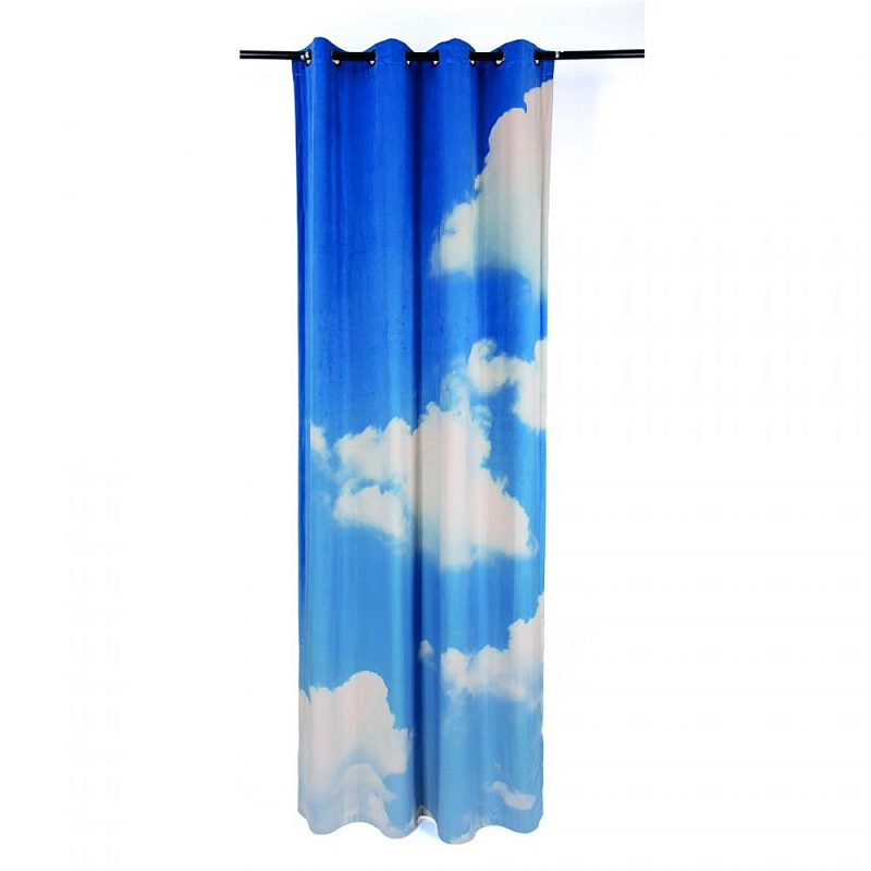Штора Seletti Cloud Left Голубой Белый Штора Seletti Cloud Left Голубой Белый в Липецке | Loft Concept