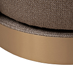 Кресло вращающееся черно-золотая рогожка Julia Armchair Golden Belt варинант исполнения - 5 | Loft Concept в Липецке