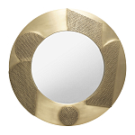 Зеркало золотое со вставками в виде геометрических фигур варинант исполнения - 1 | Loft Concept в Липецке