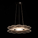 Люстра с прозрачным волнистым плафоном в форме цветка Ethereal Bloom варинант исполнения - 3 | Loft Concept в Липецке