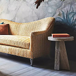 Дизайнерский журнальный стол с круглой каменной столешницей Utezu варинант исполнения - 3 | Loft Concept в Липецке