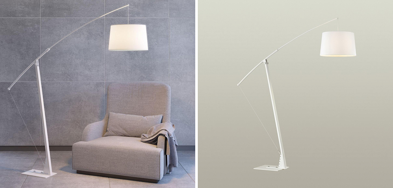 Торшер Floor Lamp Colin white Торшер Floor Lamp Colin white - Loft-Concept в Липецке