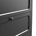 Комод с 3-мя ящиками черный Silva Black Chest of Drawers варинант исполнения - 5 | Loft Concept в Липецке