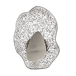 Бра с рельефным волнообразным стеклянным плафоном и вставкой из мрамора Liquid Stone варинант исполнения - 6 | Loft Concept в Липецке