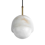 Подвесной светильник из белого алебастра Cryptocrystalline Stone варинант исполнения - 7 | Loft Concept в Липецке