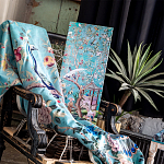 Постер на холсте в стиле шинуазри с изображением сада Chinoiserie Gazebo in the Imperial Garden Poster варинант исполнения - 3 | Loft Concept в Липецке