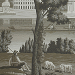 Обои ручная роспись Monuments of Paris Eau Forte on scenic paper варинант исполнения - 1 | Loft Concept в Липецке