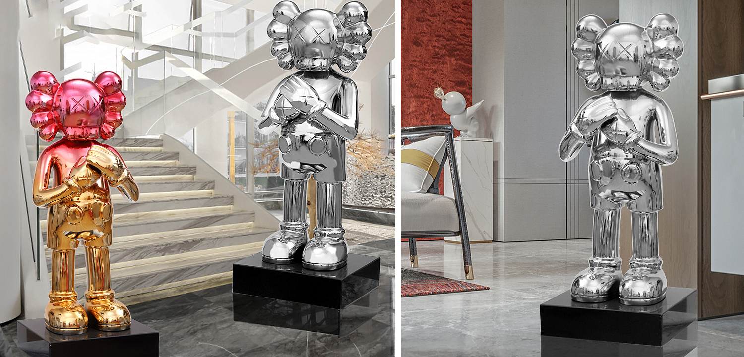Статуэтка KAWS Silver on stand Статуэтка KAWS Silver on stand - Loft-Concept в Липецке