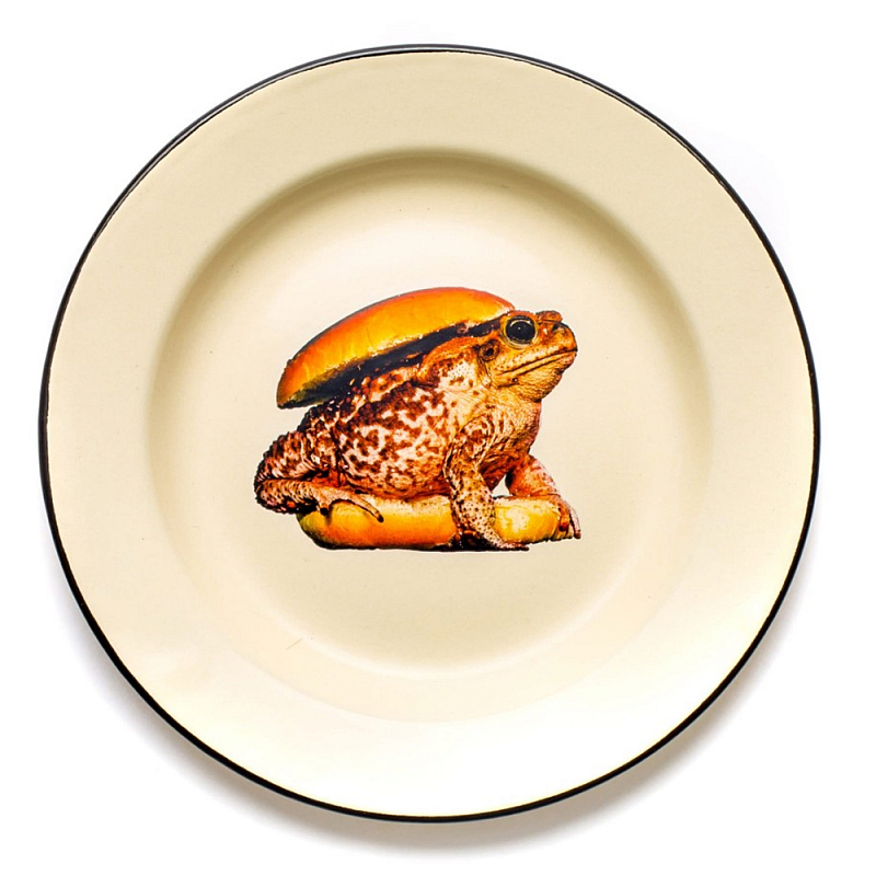 Тарелка Seletti Toad Бежевый Коричневый Тарелка Seletti Toad Бежевый Коричневый в Липецке | Loft Concept