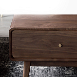 Кофейный стол из дерева с ящиком и нишей для хранения Coffee Walnut Table варинант исполнения - 5 | Loft Concept в Липецке