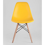Пластиковый стул на ножках из массива бука Eames Yellow варинант исполнения - 4 | Loft Concept в Липецке